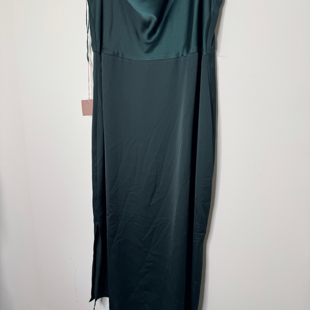 BHLDN Cali Forest Green Cowl Neck Midi Dress 22 - Picture 5 of 9